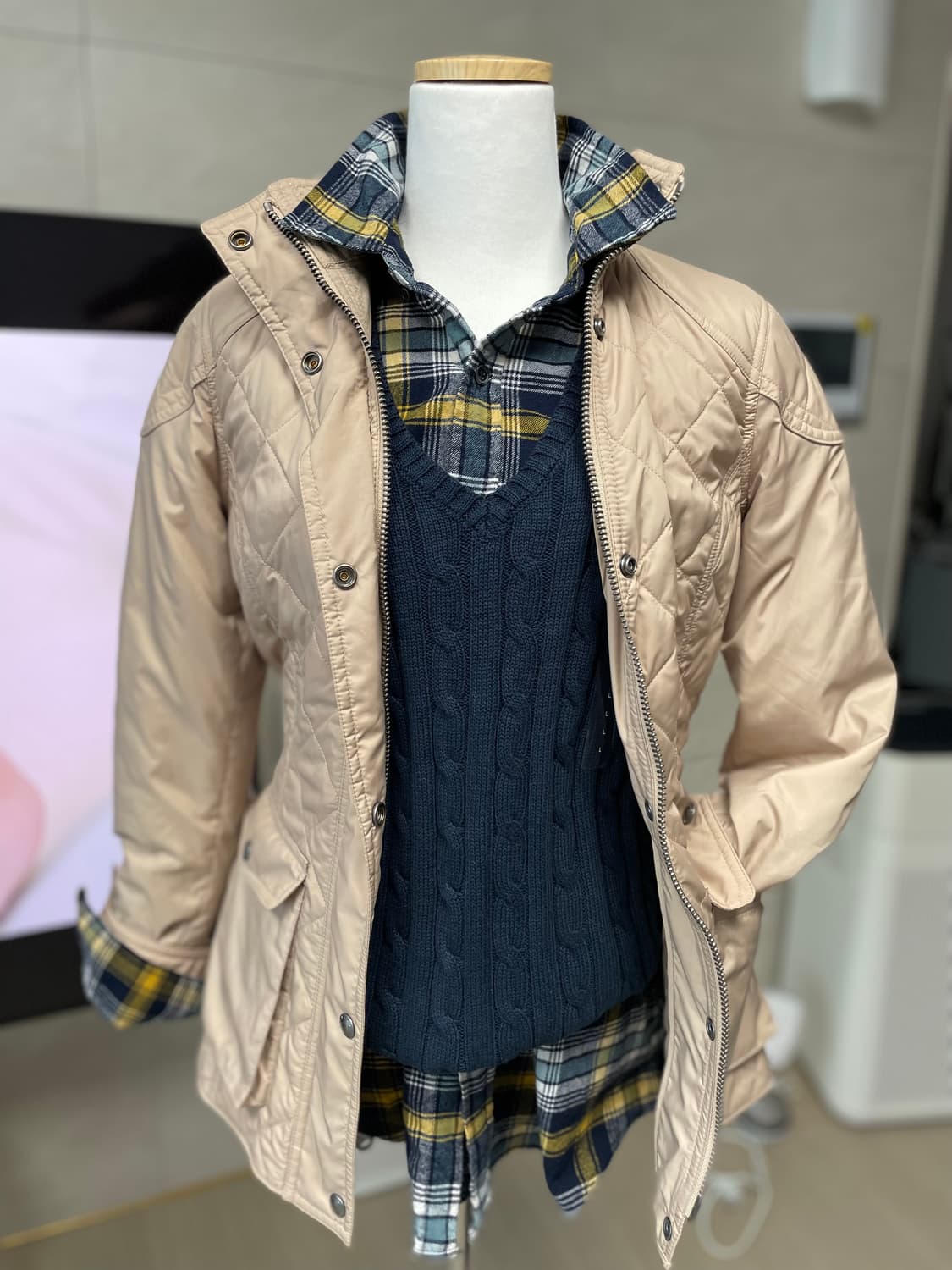 폴로 랄프로렌 여성 퀼팅 자켓 S (국내매장구입) 상품이미지2