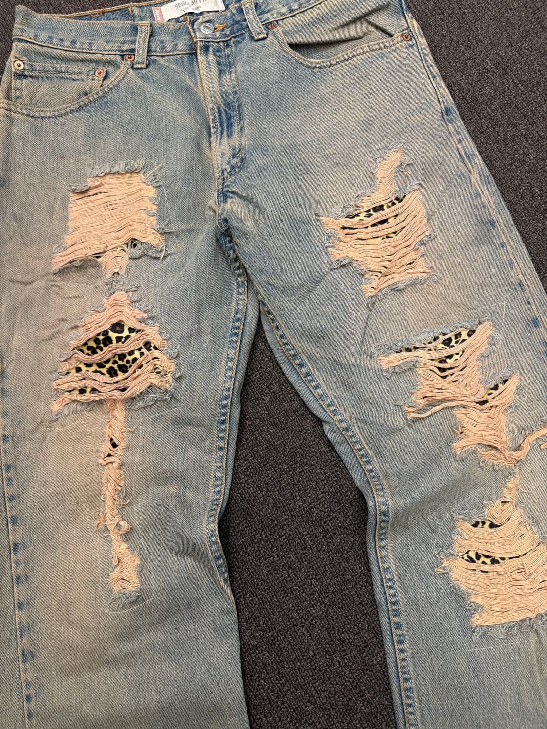 33)리바이스 빈티지 505 오렌지탭 레오파드 데님팬츠 상품이미지2