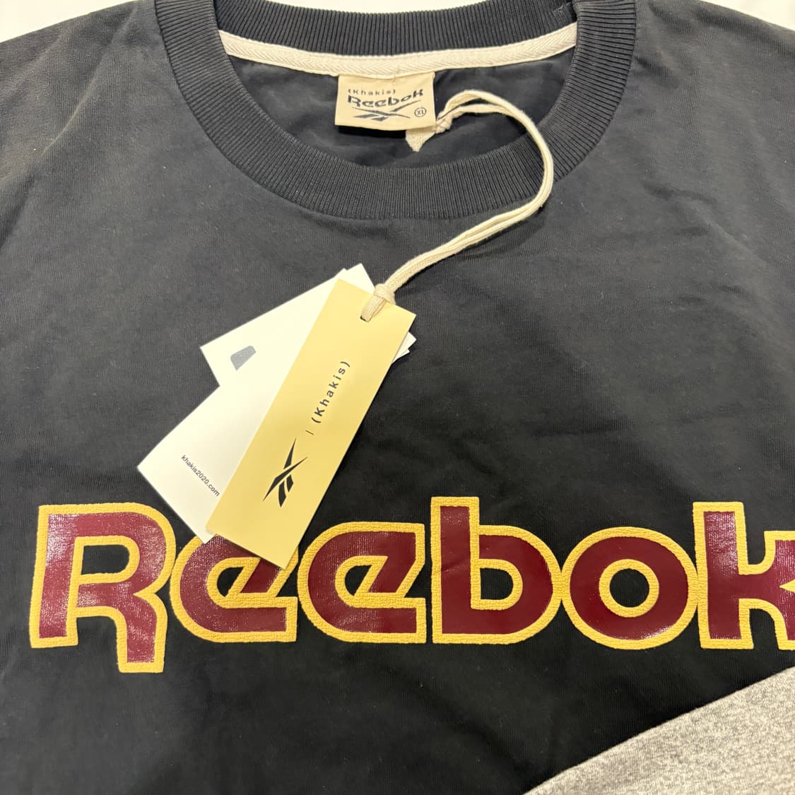 카키스X리복 Khakis RBK Faded Tee XL (블랙/그레이) 상품이미지1