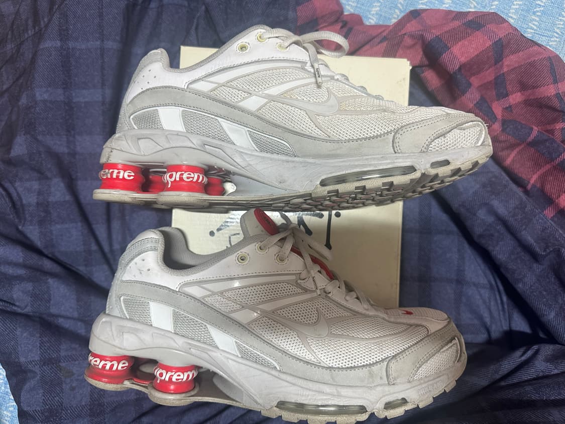 나이키 x 슈프림 샥스 라이드 2 SP 화이트 상품이미지4