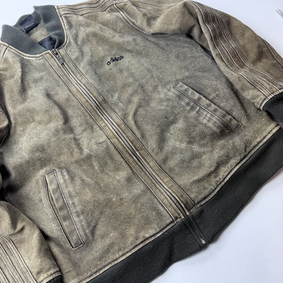 아디다스 양가죽 베이스볼 스웨이드 자켓 상품이미지4