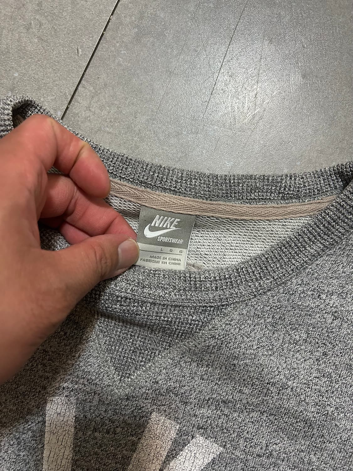 00s  나이키 그레이컬러  헤비코튼  빈티지 스웻셔츠 100size   상품이미지2