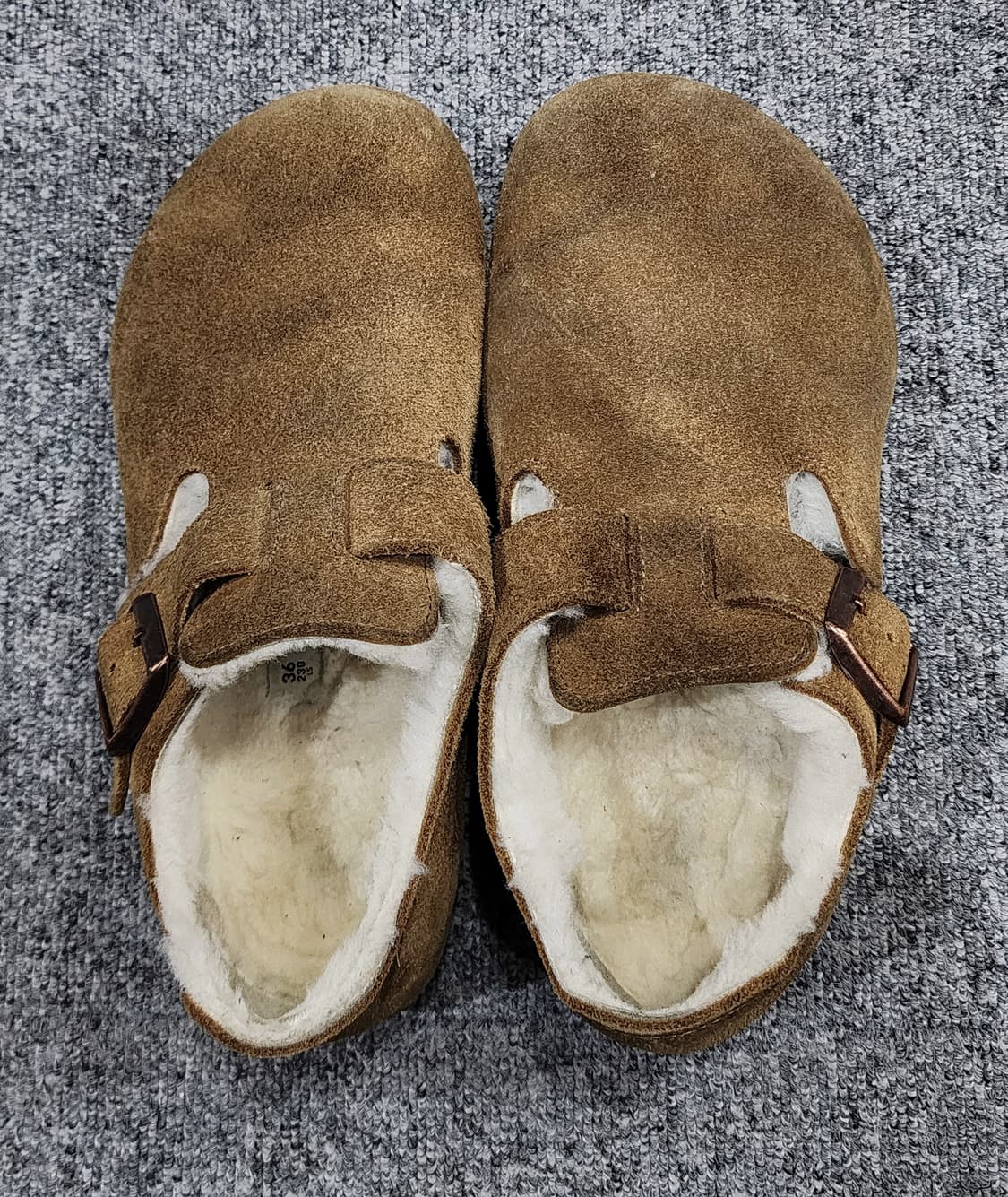 버켄스탁 런던 시어링 스웨이드 퍼 36 230 상품이미지5