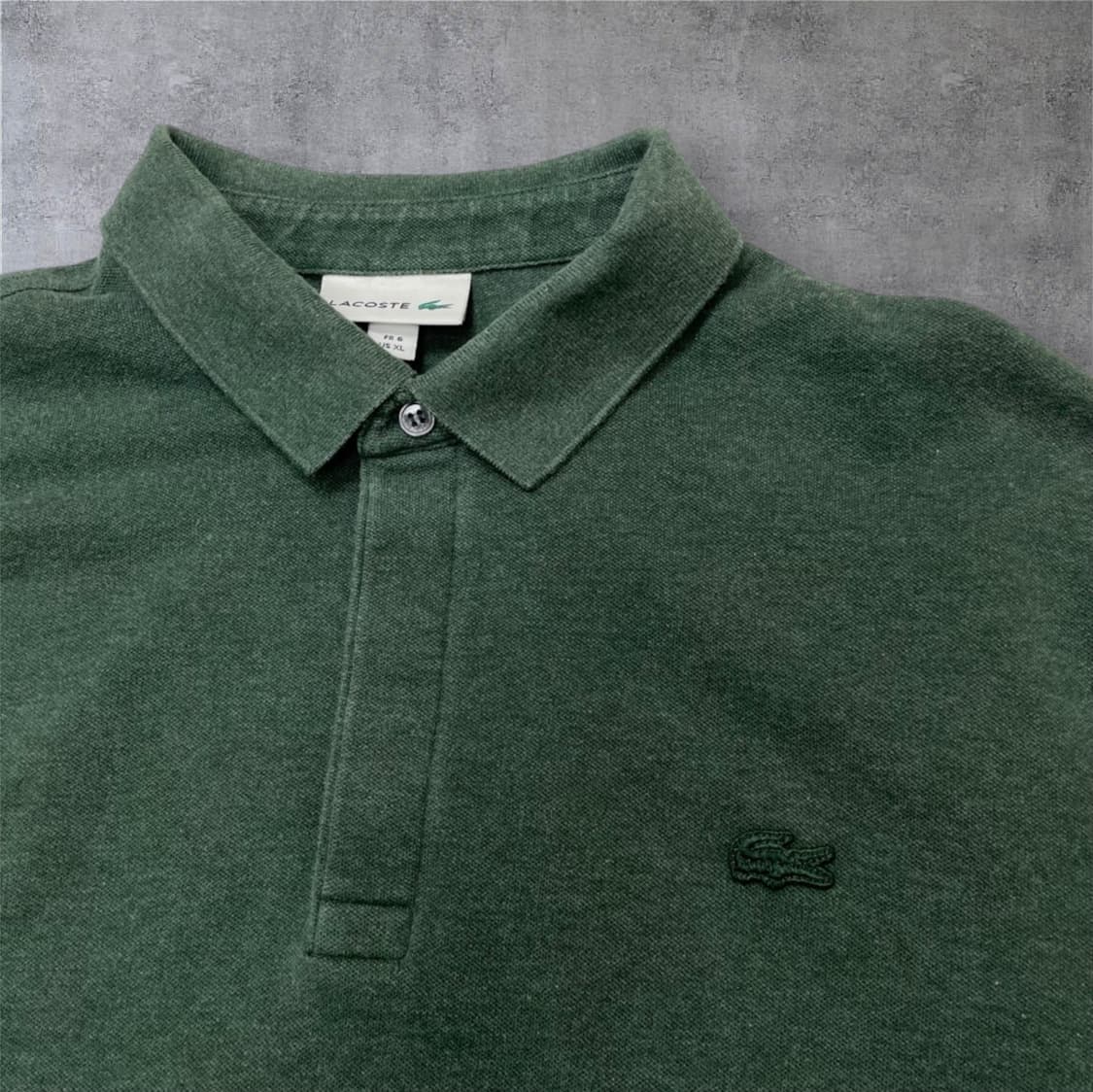 라코스테 Lacoste 그린 로고패치 긴팔 카라티 XL 상품이미지5