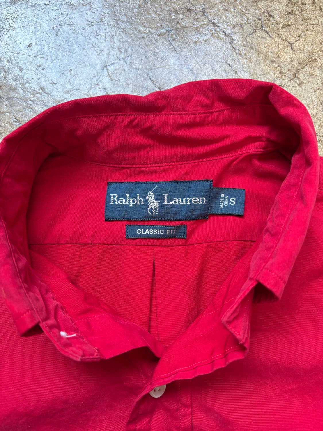 폴로 빈티지 레드 셔츠 상품이미지3