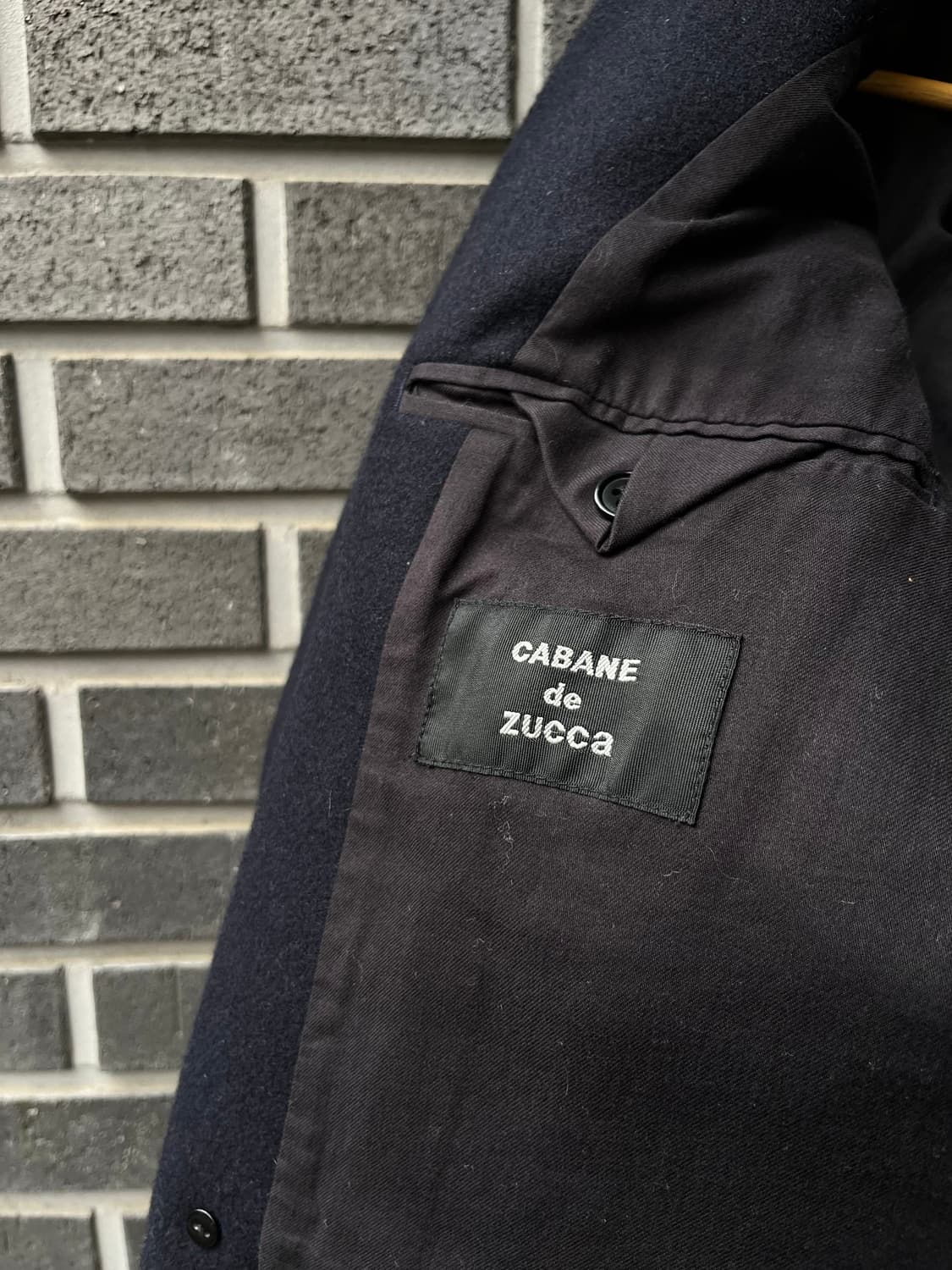 CABANE DE ZUCCA 주카 피코트 네이비 상품이미지8