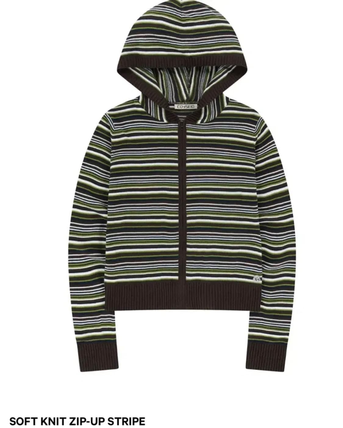 코이세이오 SOFT KNIT ZIP-UP STRIPE 상품이미지2