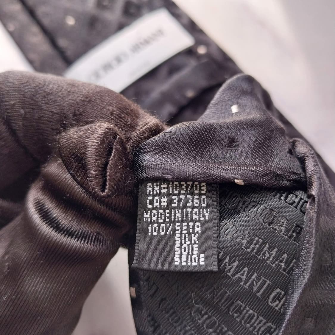 GIORGIO ARMANI 조르지오 아르마니 실크 기하 자카드 넥타이 9 상품이미지10