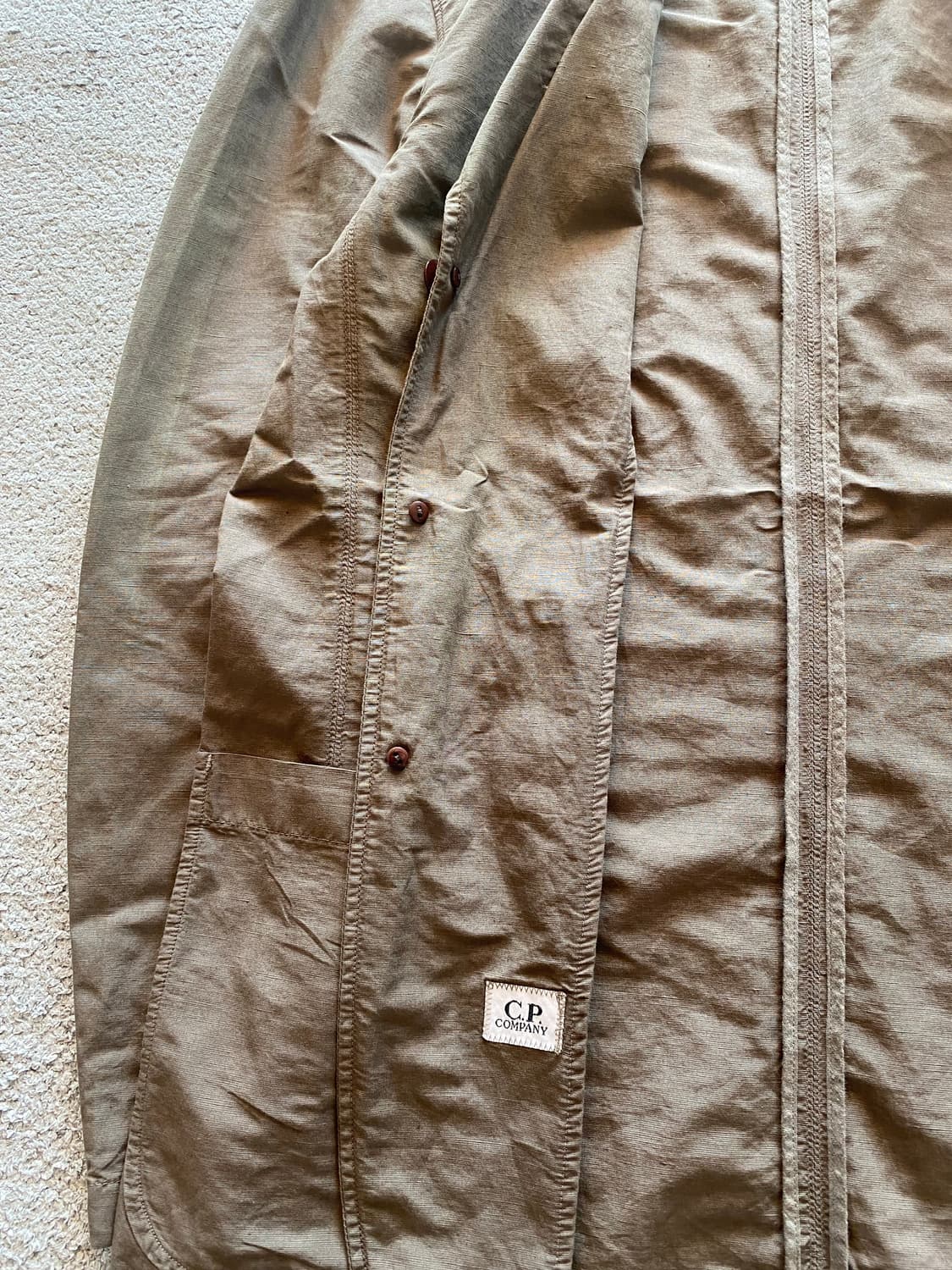 CP컴퍼니 코튼 린넨 3버튼 라이트웨이트 캐주얼 블레이저 상품이미지5