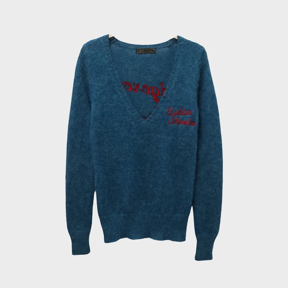 GOLDEN PLUMBER 빈티지 레터링 니트 59273 상품이미지2