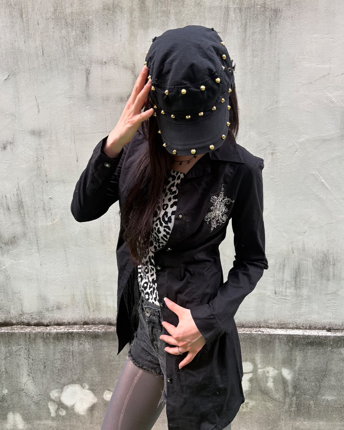 00‘s Punk graphic slim fit shirts 상품이미지1