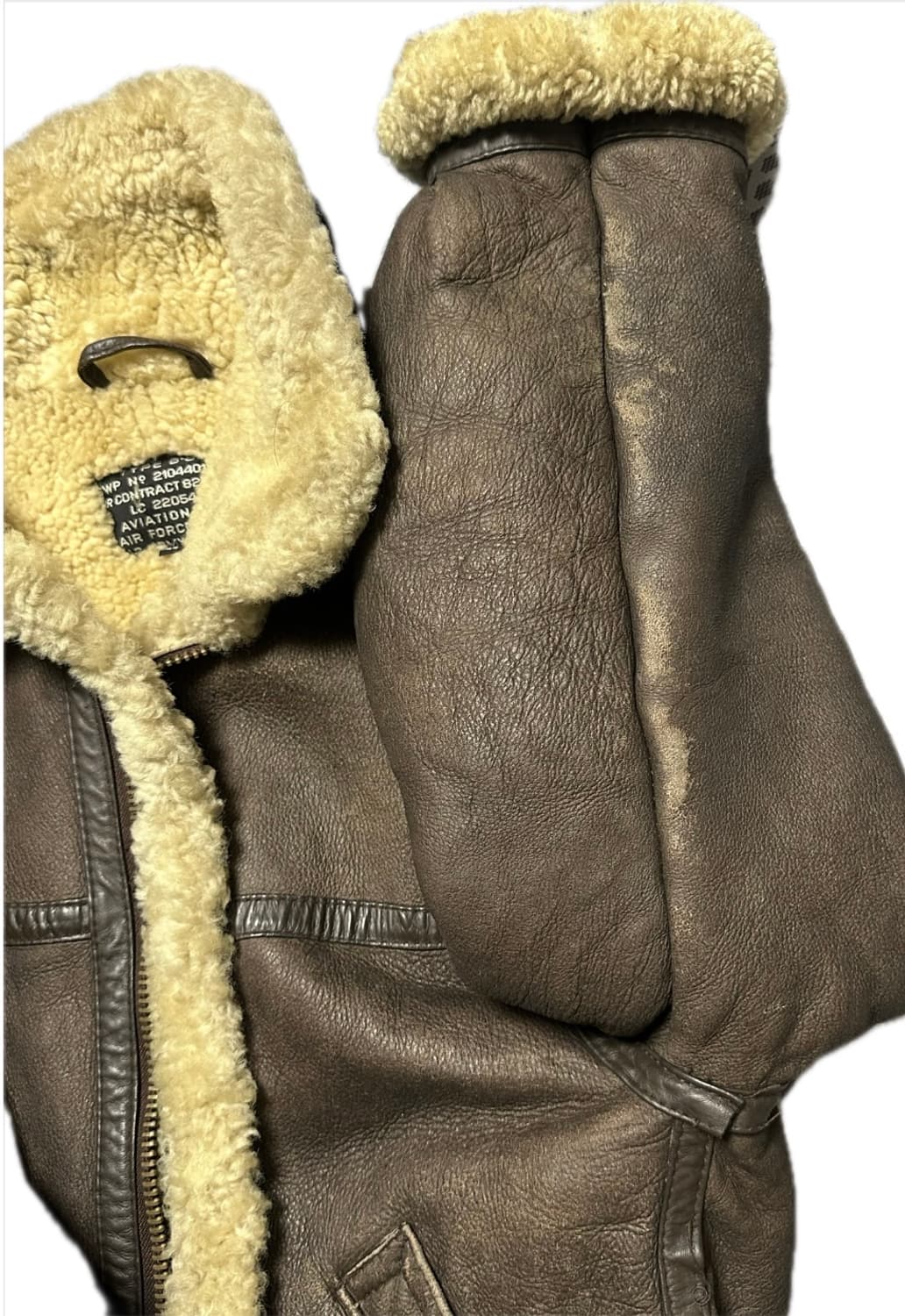 [AVIATION] B-3 무스탕 리얼레더 상품이미지4