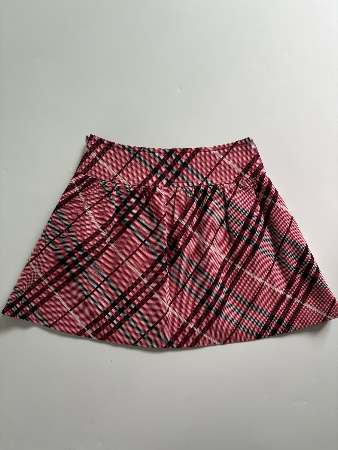 Burberry 버버리 블루라벨 핑크 노바체크 플레어 스커트 상품이미지8