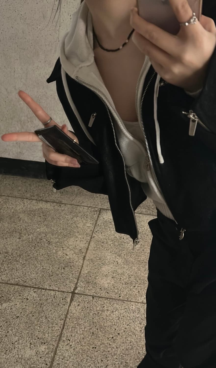 스웨이드 레더 숏 자켓 상품이미지2