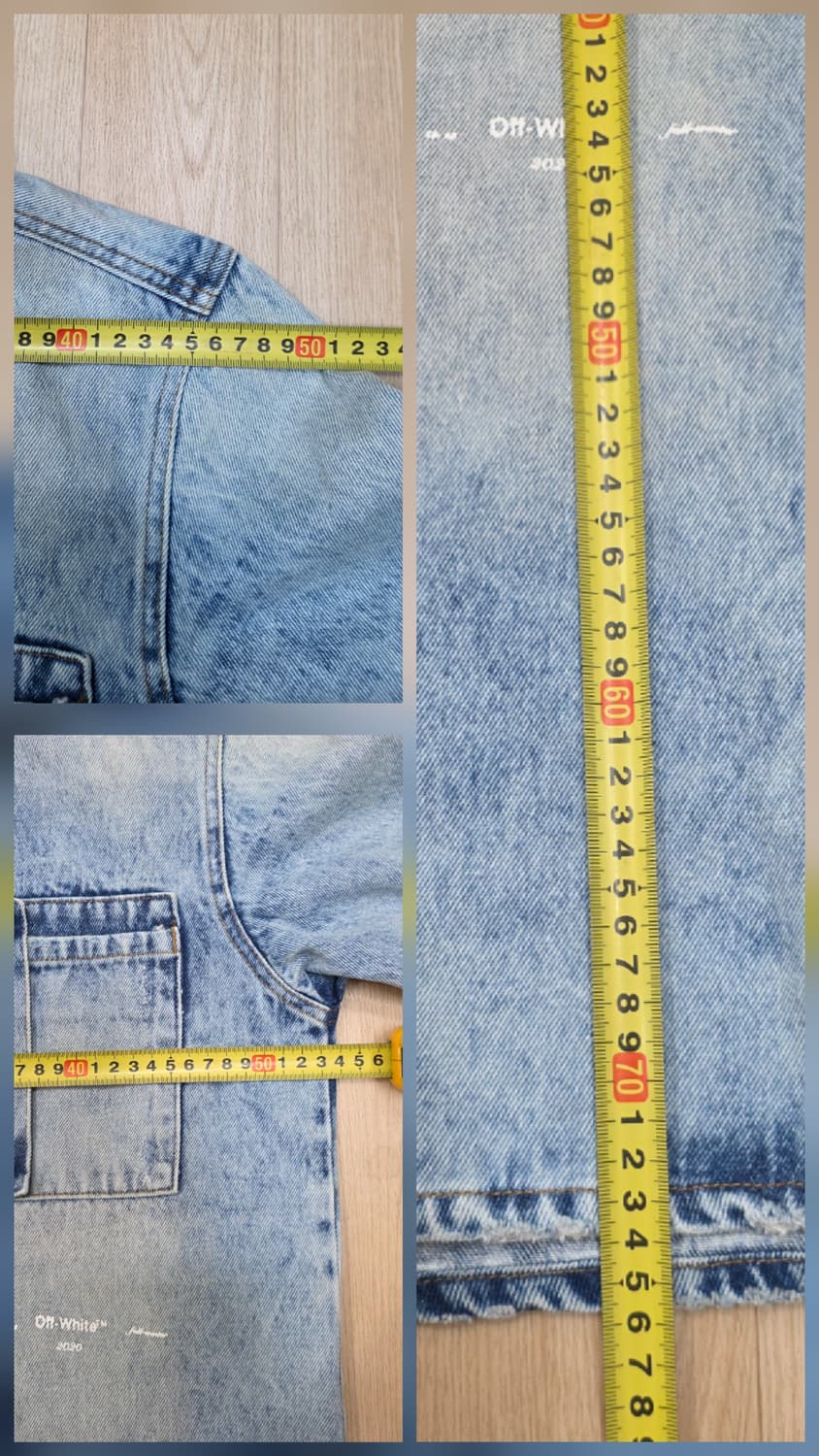 (새상품) 정품 19FW 오프화이트 데님 셔츠 자켓 M 상품이미지10