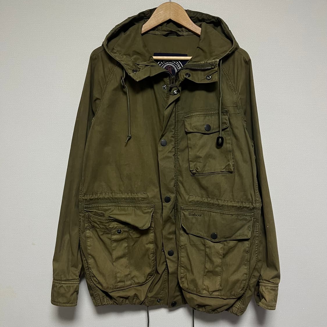 바버 올리브 카키 야상 자켓 상품이미지1