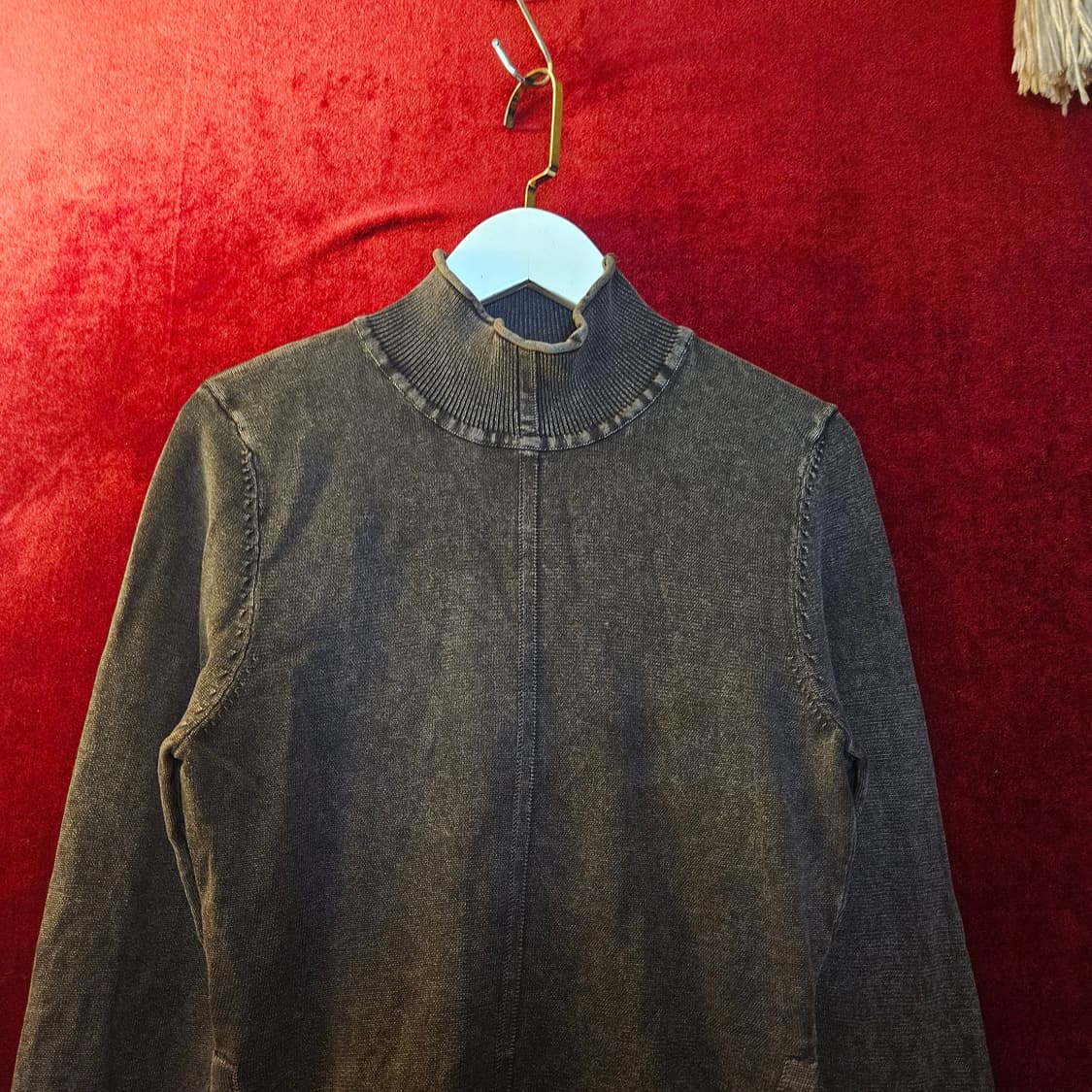 (새상품) 자라(ZARA) 에쉬드 워시드 긴팔 크롭 탑 S size 상품이미지3
