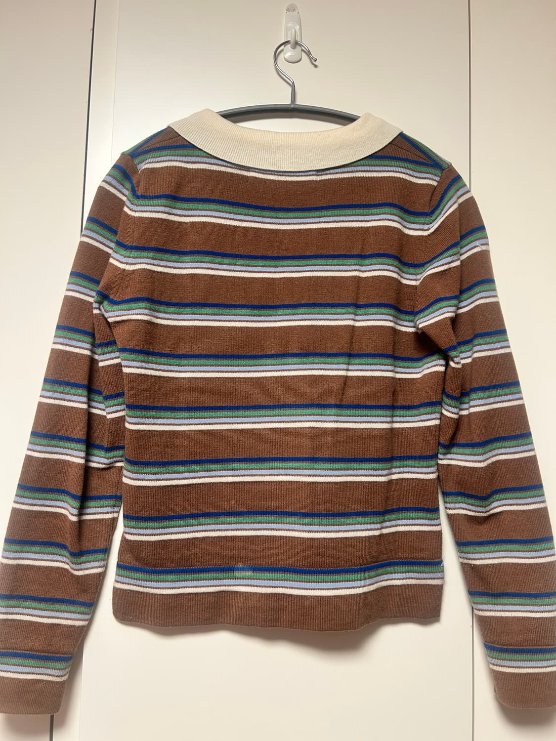 플리즈프로젝트 Stripe Knit PK shirt - brown 상품이미지7