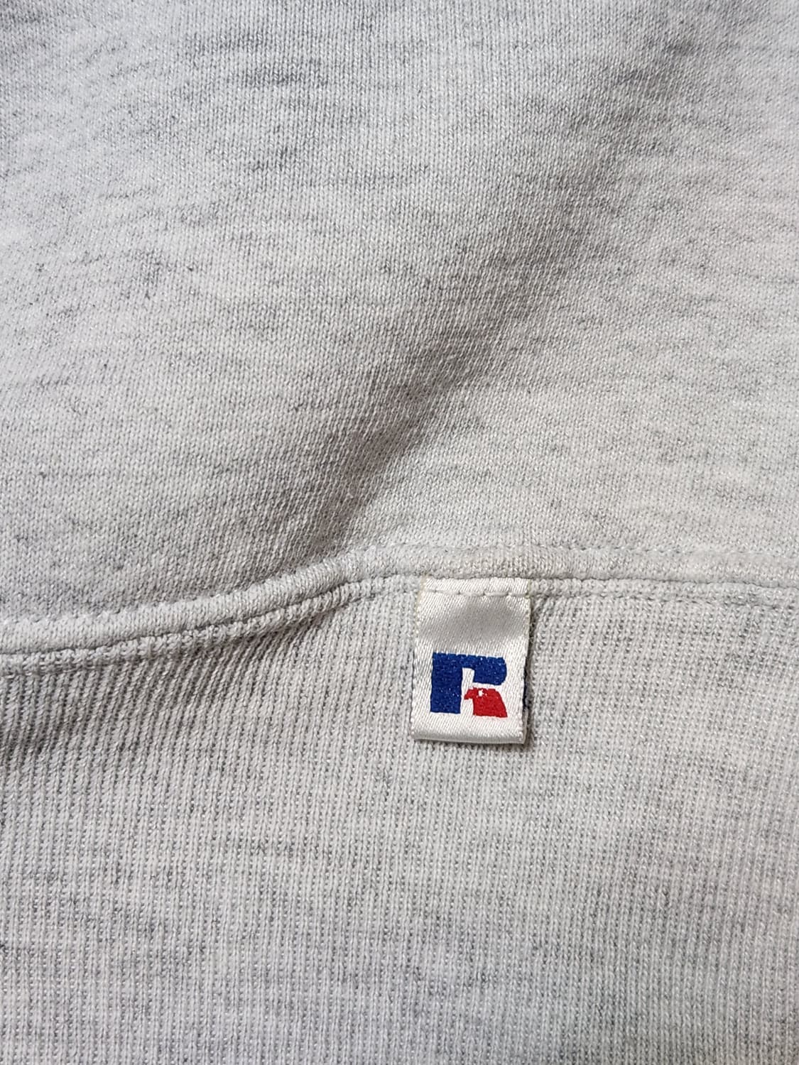 90s 러셀 스웻셔츠 L USA (라이트 그레이, ASH) 상품이미지4