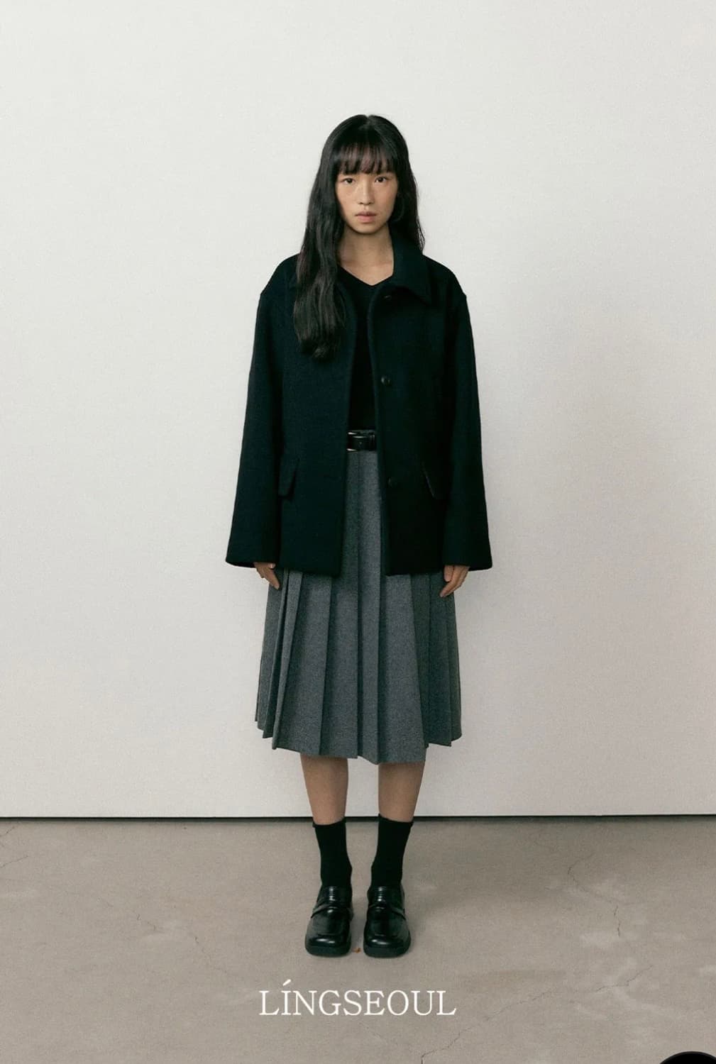 링서울 스탠다드 울 하프 코트 상품이미지2
