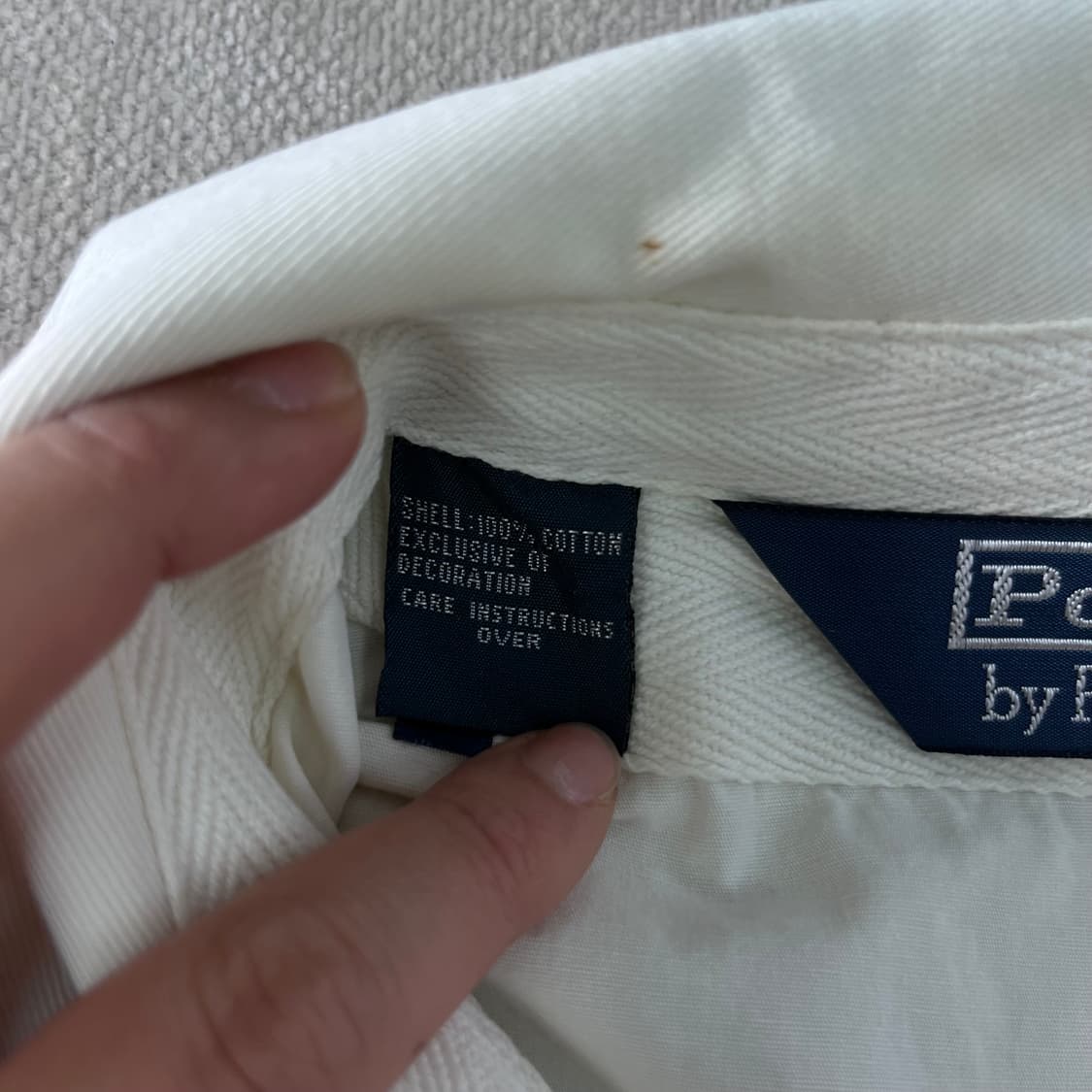 100 폴로랄프로렌 빅포니 성조기 화이트 블루종 자켓 상품이미지5