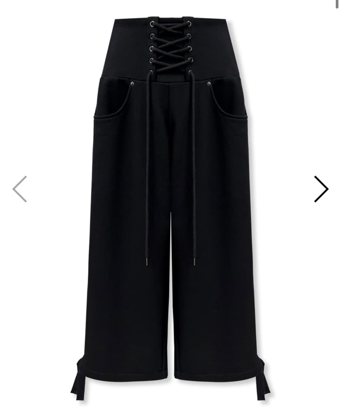 0104 공일공사 레이스업 스웻팬츠 블랙 상품이미지1