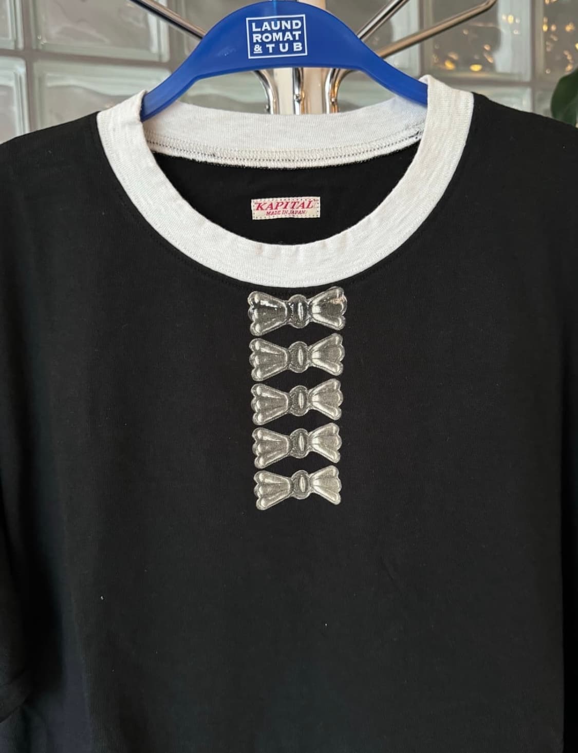 3) 리본 콘쵸 링거 티 ringer short tee 상품이미지3
