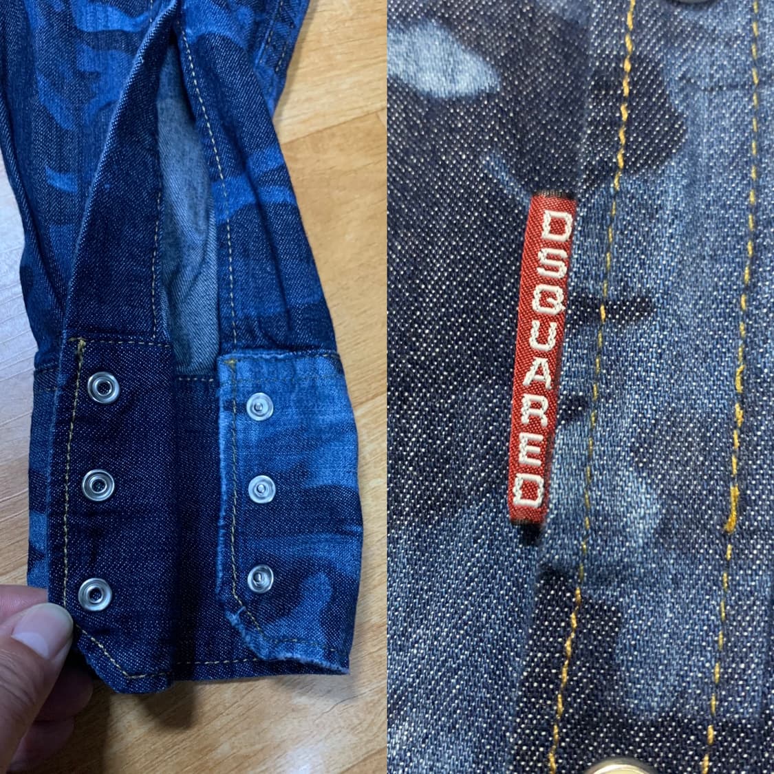 DSQUARED2 디스퀘어드 카모플라쥬 웨스턴 셔츠(데님-코튼) 상품이미지6