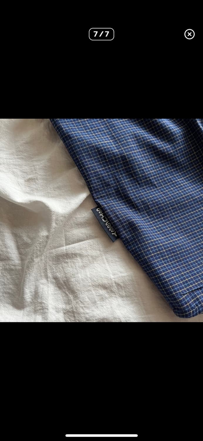 90s 올드 스투시 USA MADE 체크 셔츠 상품이미지7