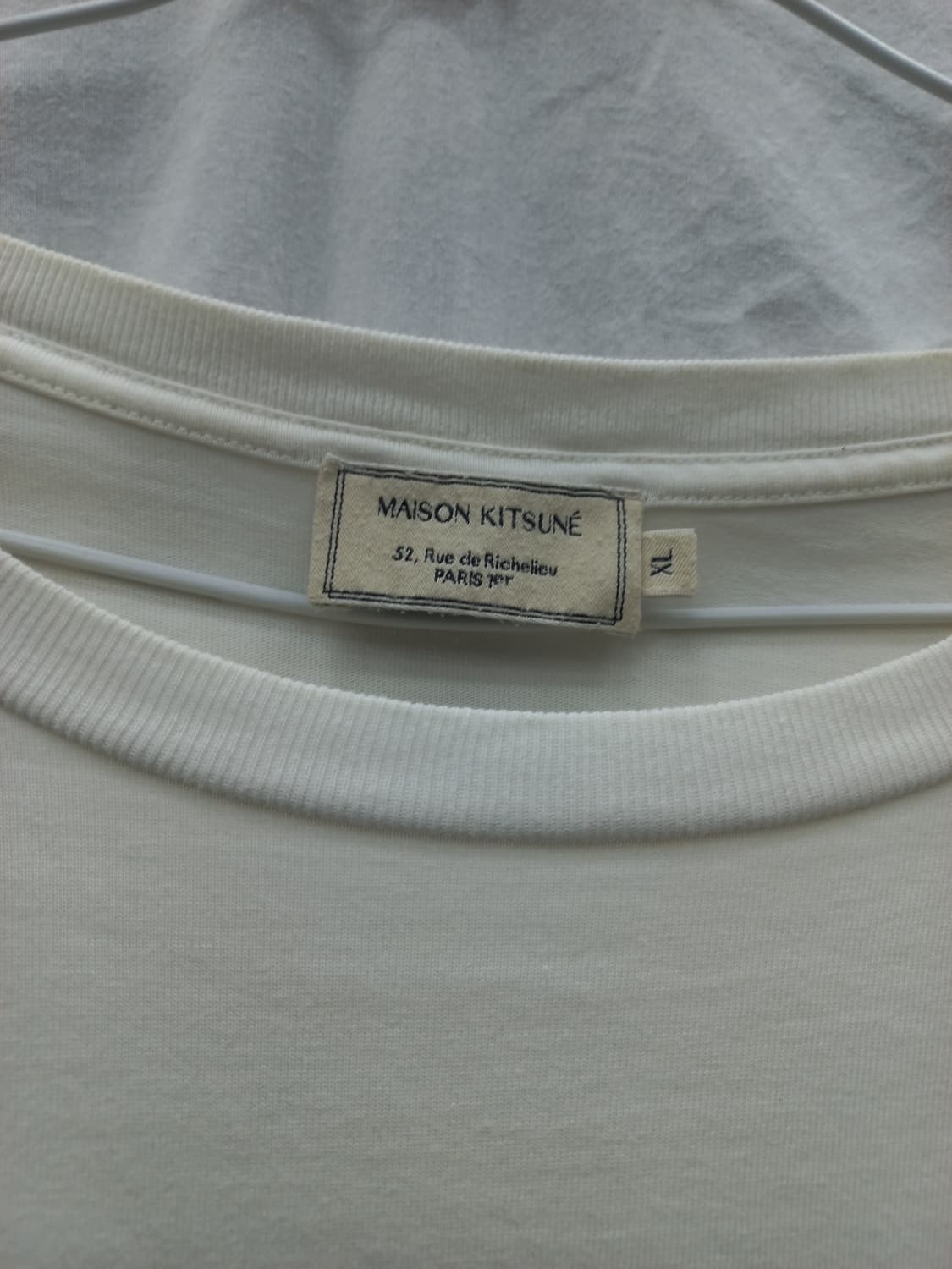 메종키츠네 트리컬러 폭스 패치 포켓 티셔츠 (남 XL) 상품이미지2