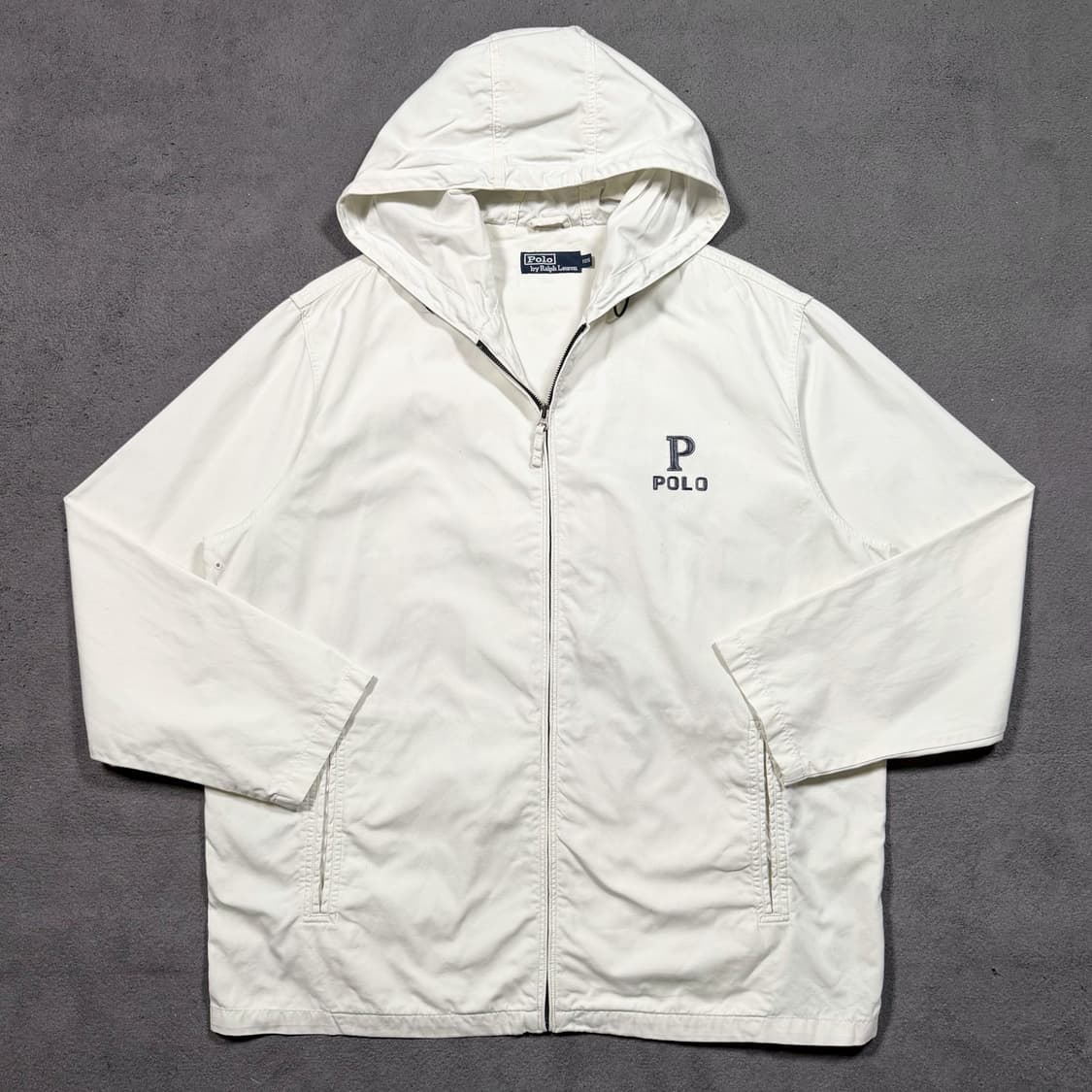 90's 폴로 코튼 후드 집업 자켓 상품이미지2