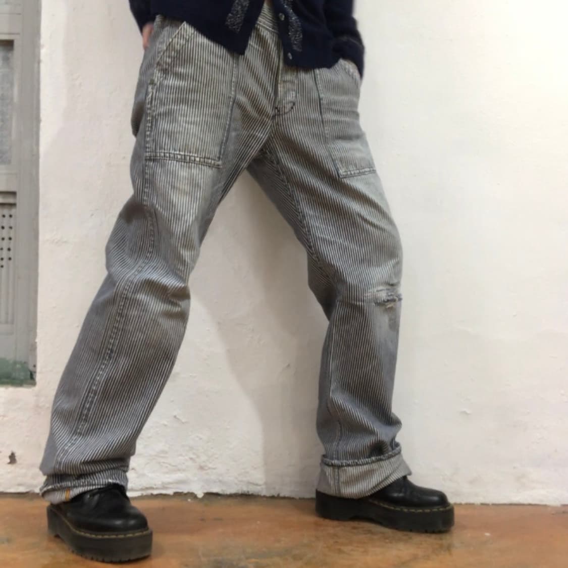 Japanese Brand 히코리 스트라이프 팬츠 / 40 사이즈 상품이미지1