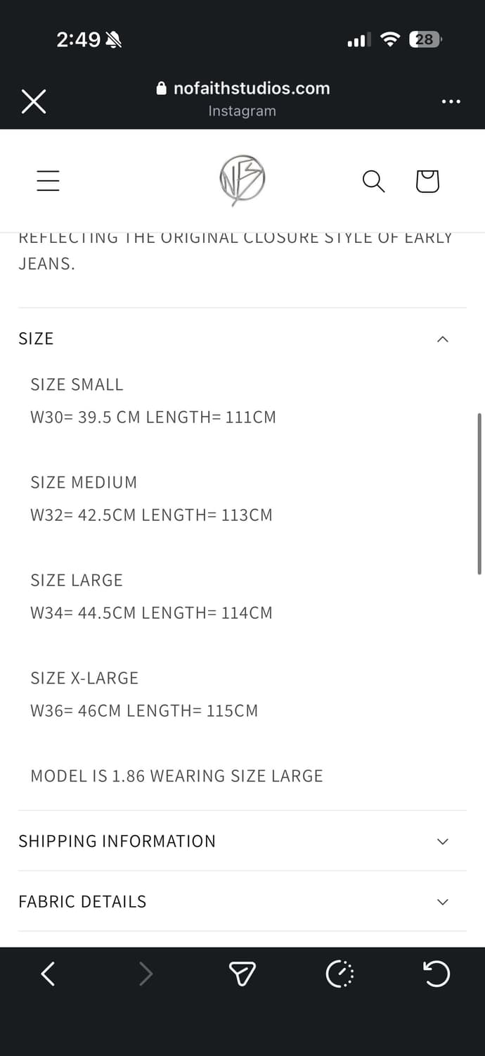 Nofaith studio bootcut deniem blue  상품이미지3