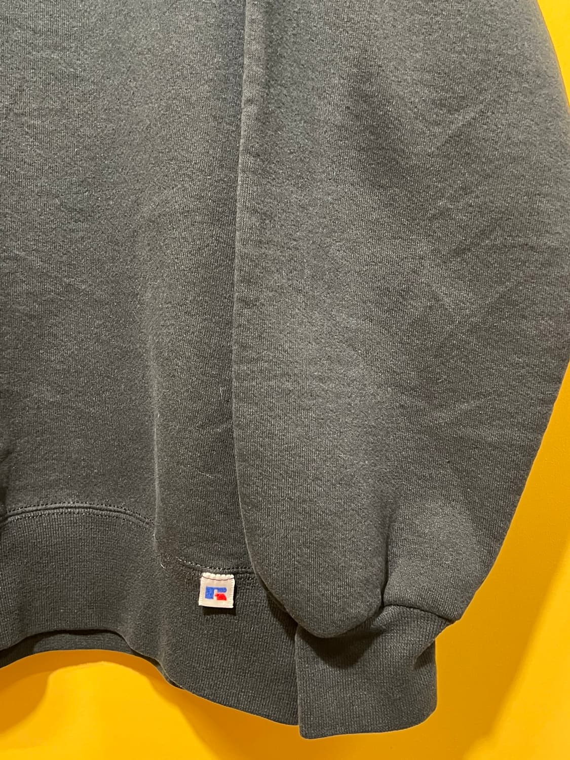 90's [L] 러셀 애슬레틱 USA 블랙 블랭크 USA 빈티지 맨투맨 상품이미지6