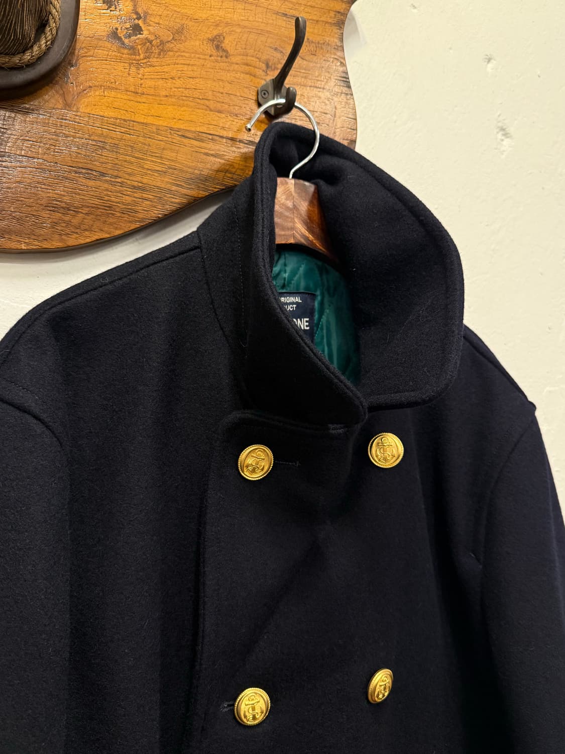 F) JAPAN ONE & ONE Wool Pea Coat 상품이미지4