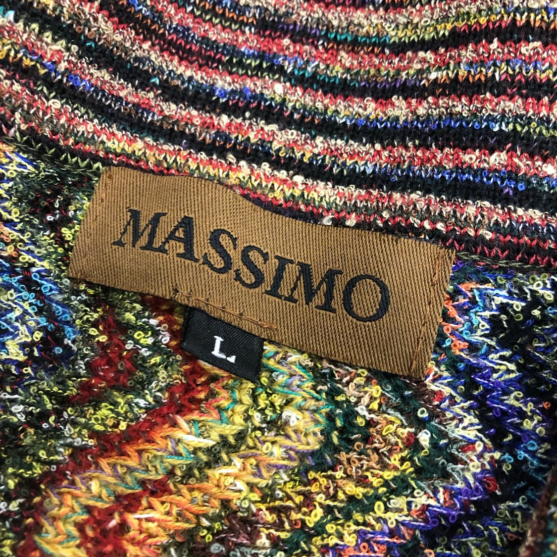 MASSIMO 울 멀티컬러 하프집업 니트 스웨터 상품이미지4