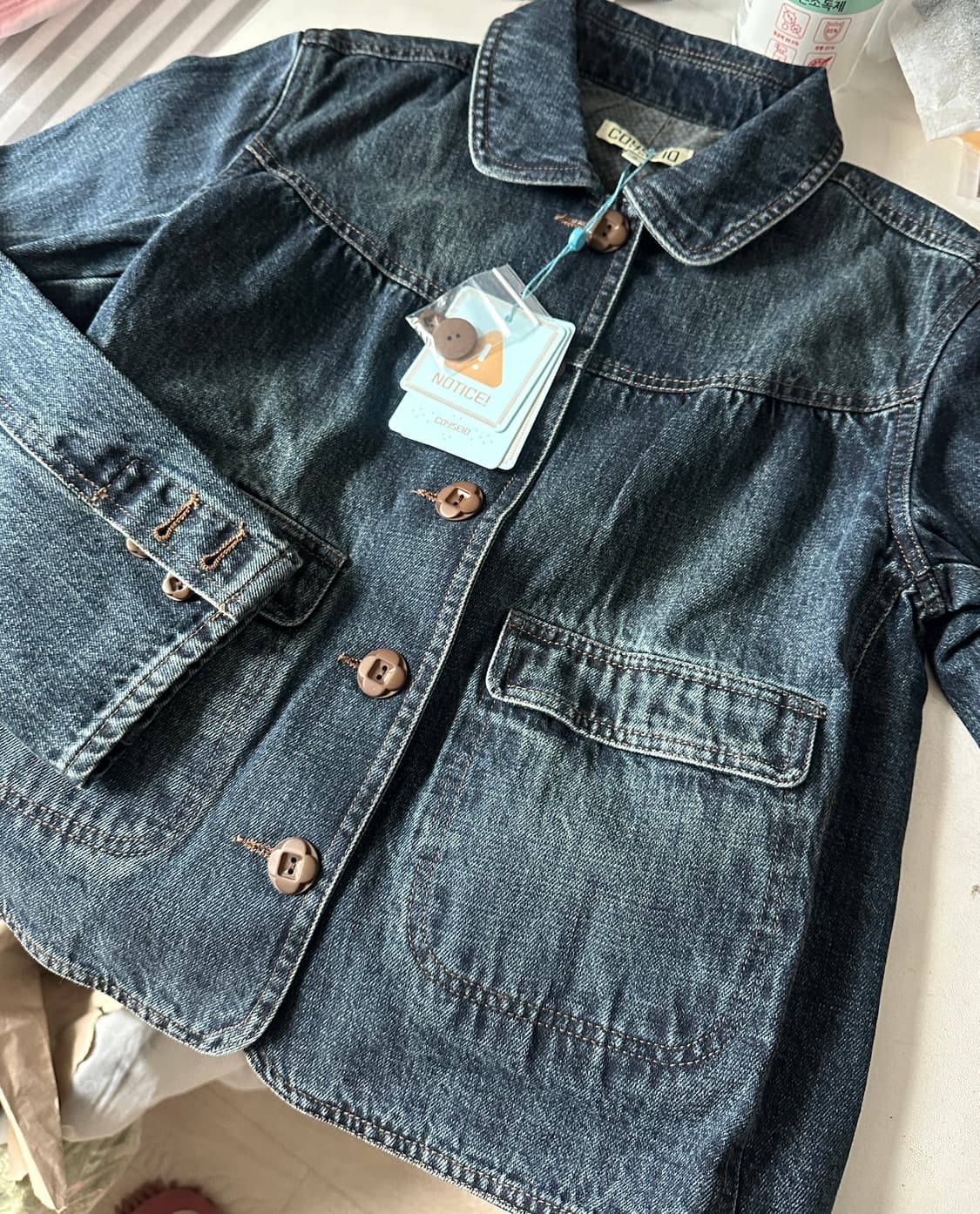 코이세이오 데님 자켓 네이비 새상품 상품이미지4