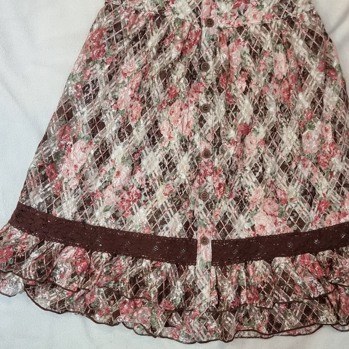 리즈리사 LIZ LISA 로즈 쉬폰 캐미솔 원피스 상품이미지4