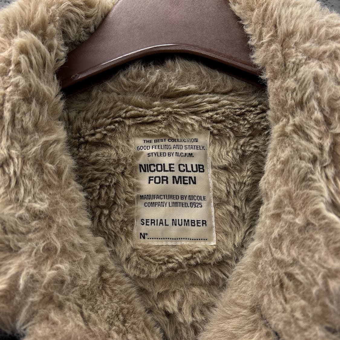 니콜클럽 데님 쉐르파 코트자켓 벨트패널 디테일 블랙 상품이미지7