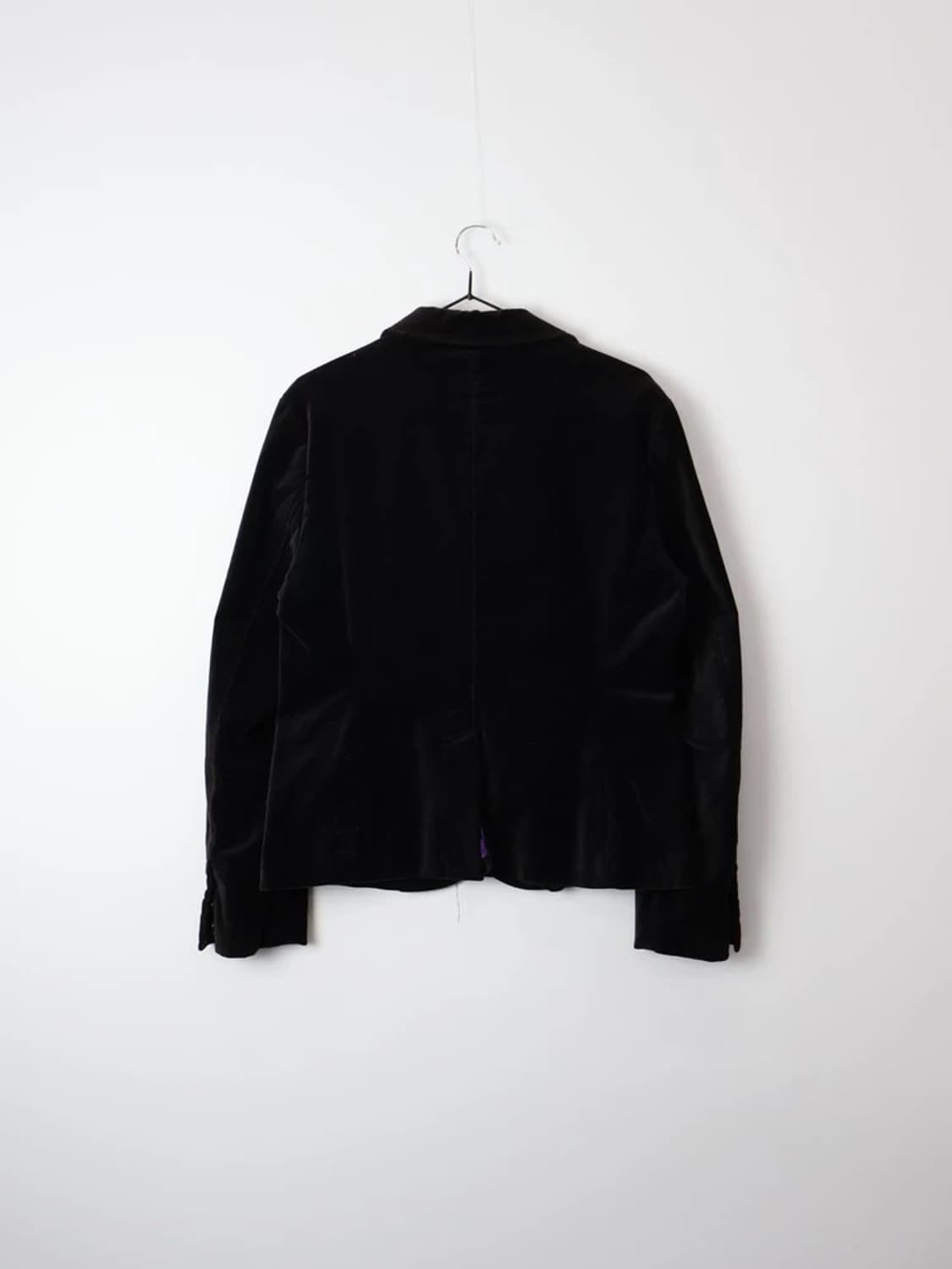 GAP Velvet Blazer Black Purple Lining 상품이미지5
