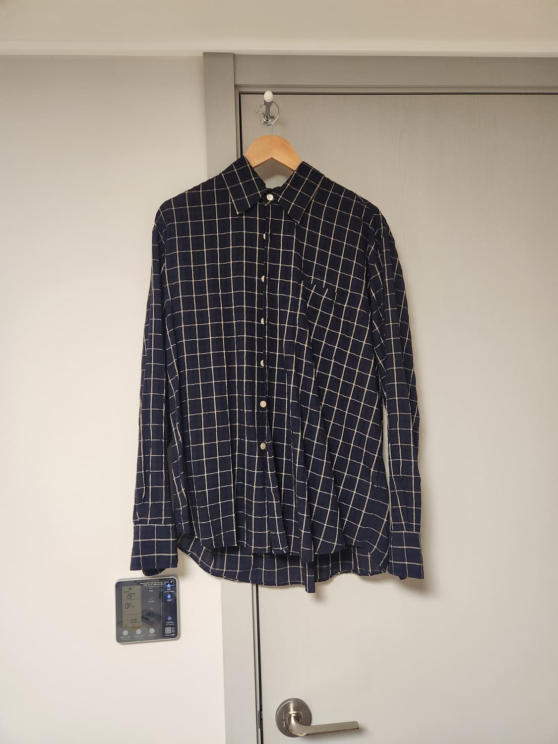 46)아워레가시 어보브셔츠 다크메디테라니안 체크 상품이미지1