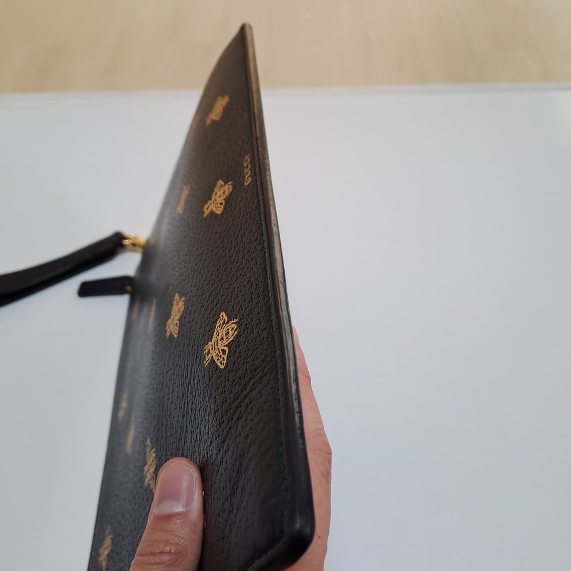 [100%/정품] 구찌 비 스타 레더 클러치 블랙, 구찌클러치,구찌파우치 상품이미지8