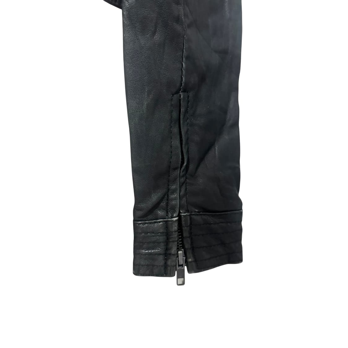 Sheep skin Black Leather Jacket 상품이미지4