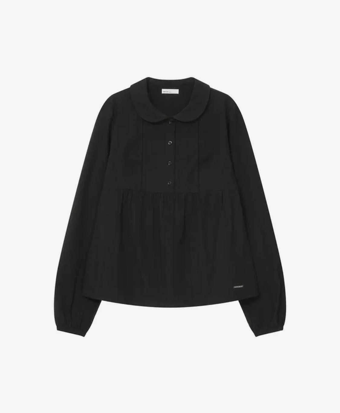 미세키서울 Round collar shirt BLACK 상품이미지2