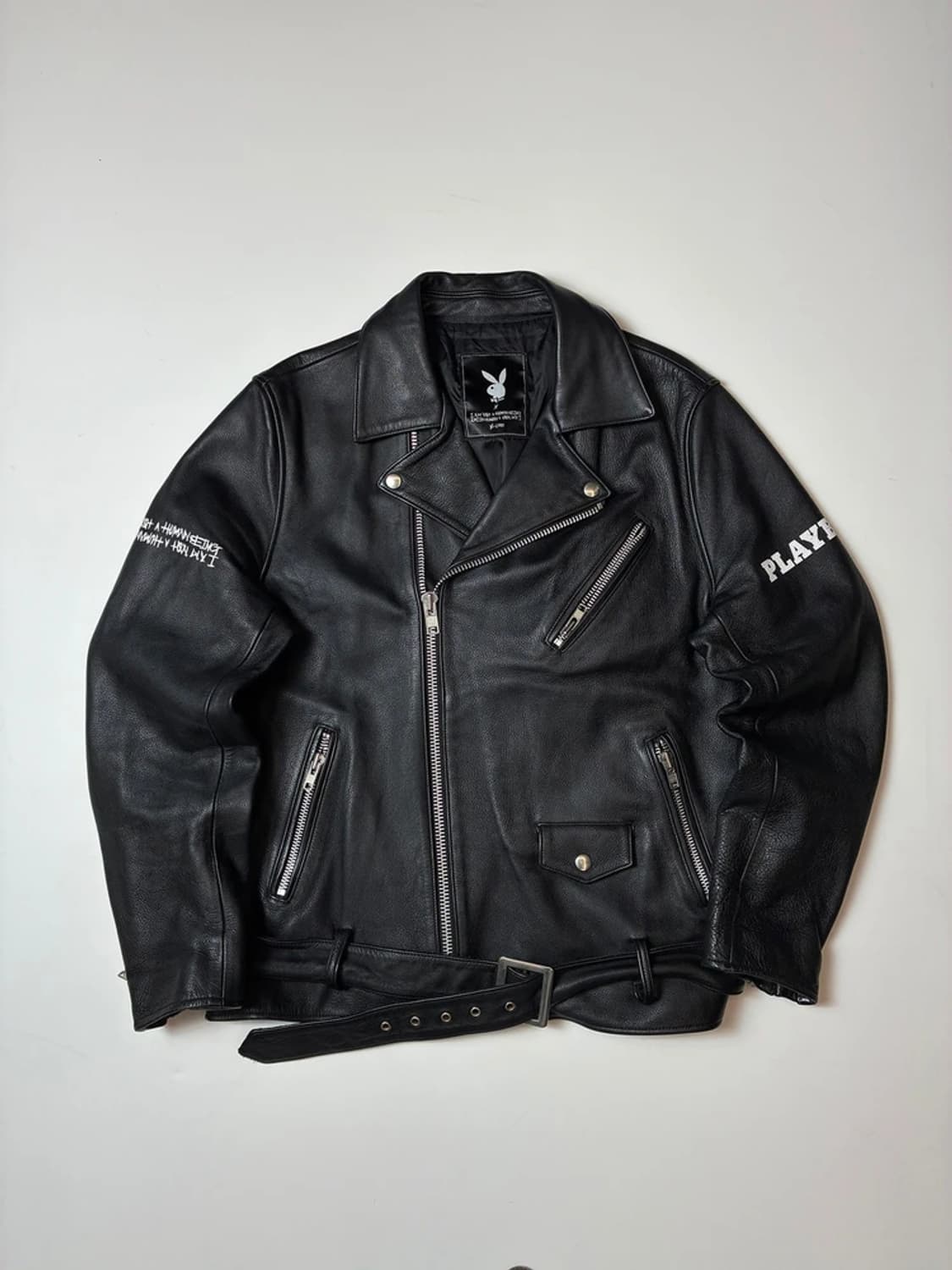 플레이보이 x 휴먼비잉 소가죽 라이더 자켓 PN8414 상품이미지3
