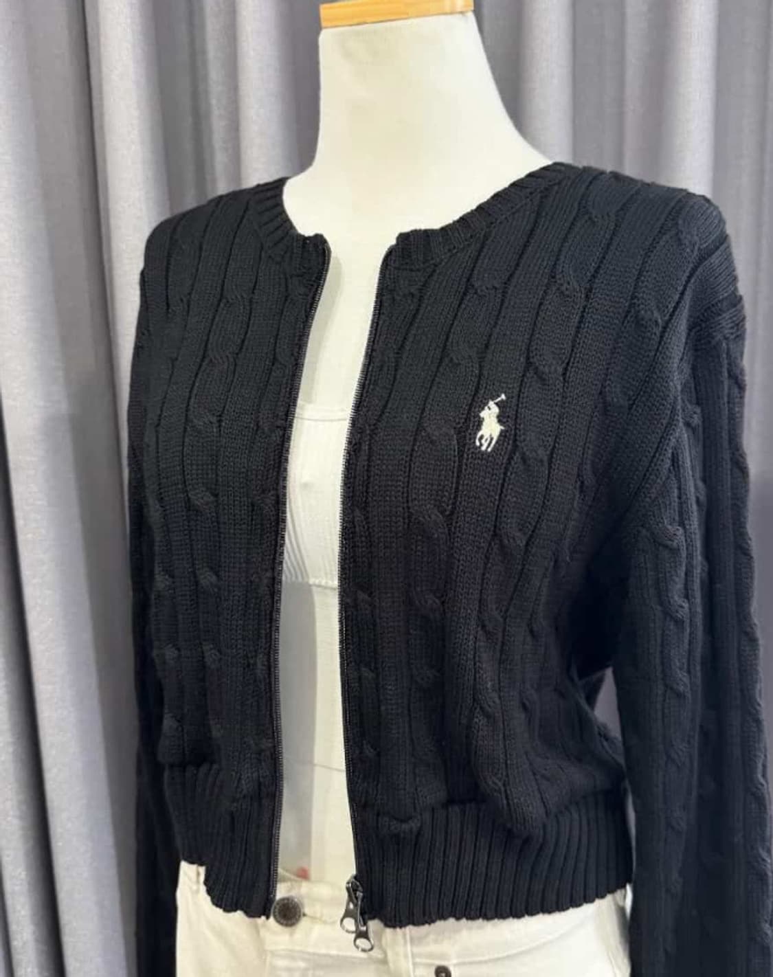폴로 투웨이 니트집업 (빈티지커스텀) 상품이미지1