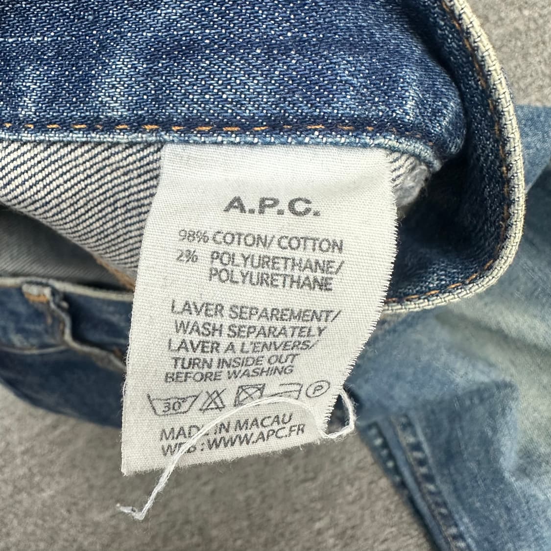 A.P.C 아페쎄 데님팬츠 상품이미지5