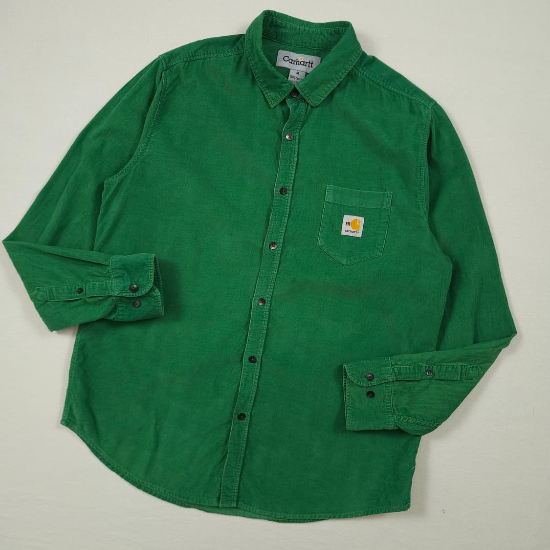 L(100) 칼하트 리워크 코듀로이셔츠 그린 상품이미지2