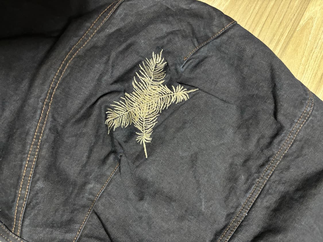 아오이로 오오키 페더 데님 다크 인디고 1사이즈 상품이미지3