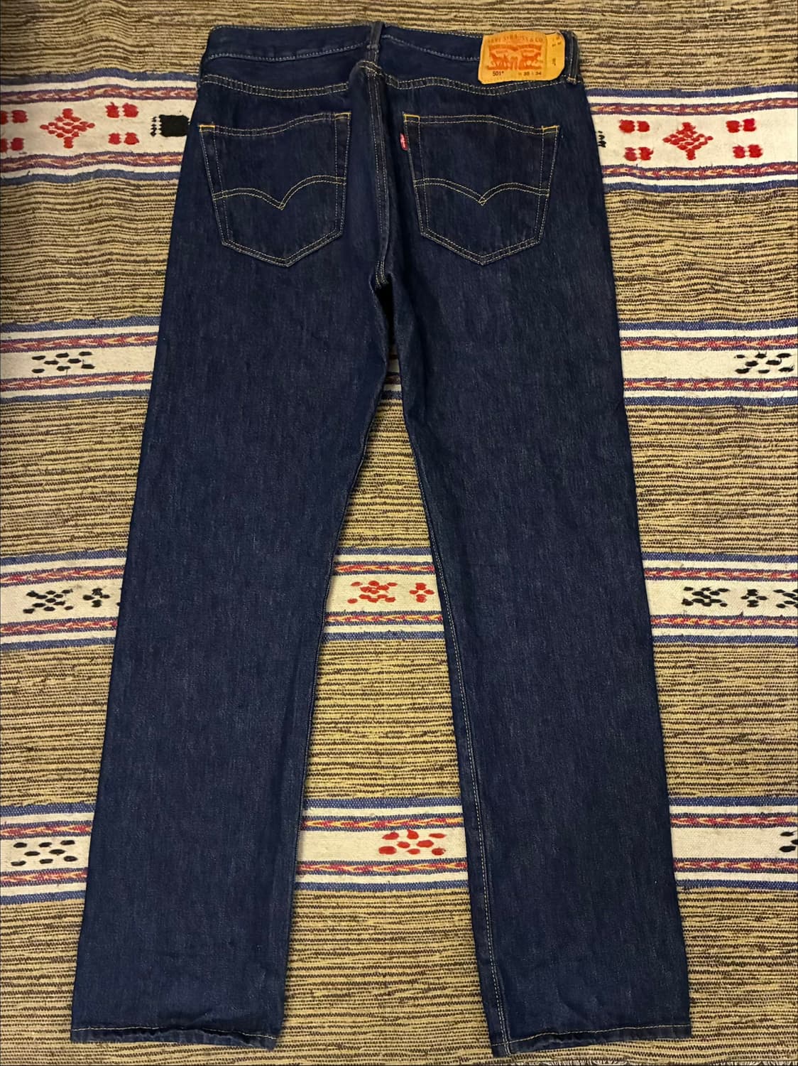 (35)Levis 리바이스 501 진청 데님 청바지 스트레이트핏 상품이미지4